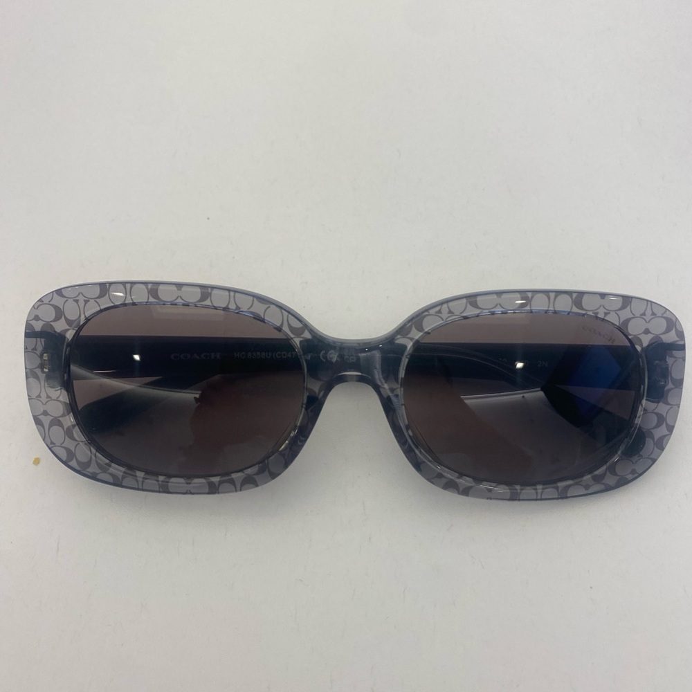 Coach Grey Transparent Sig C Sunglasses - case included!